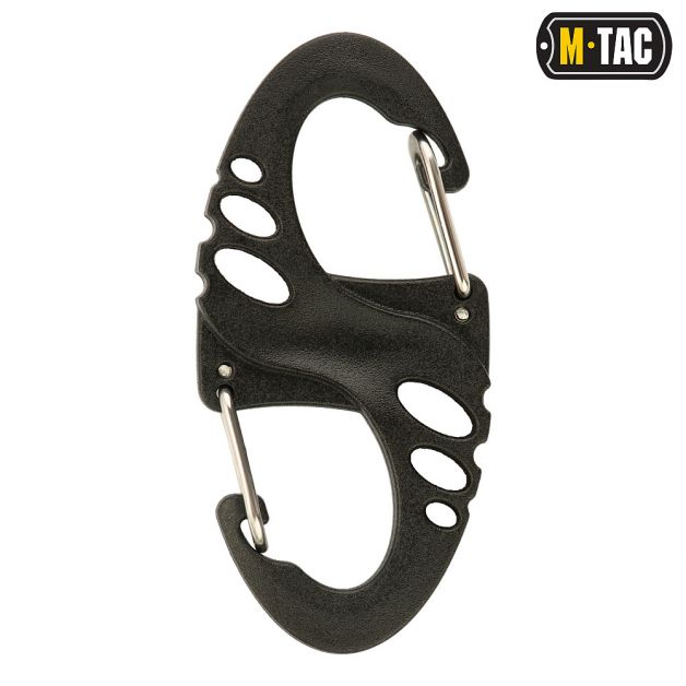 M-Tac карабин S-Hook пластиковый Black