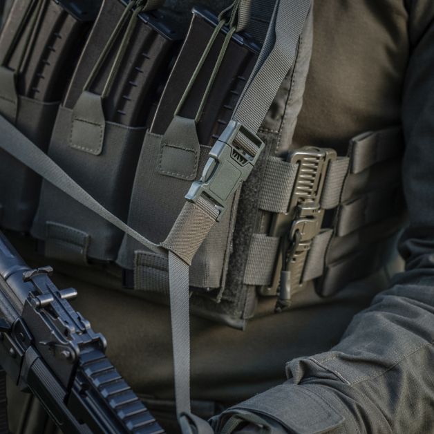M-Tac ремень оружейный трехточечный Ranger Green