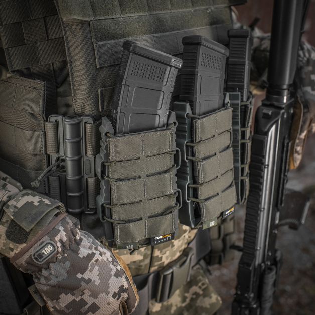 M-Tac подсумок для АК открытый Elite Laser Cut Ranger Green