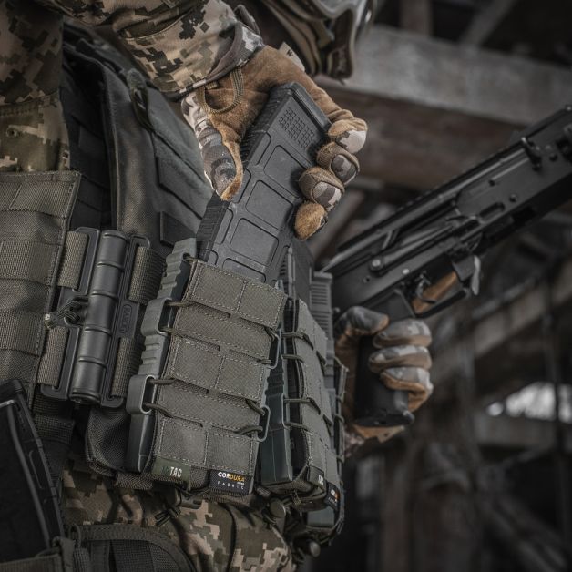 M-Tac подсумок для АК открытый Elite Laser Cut Ranger Green