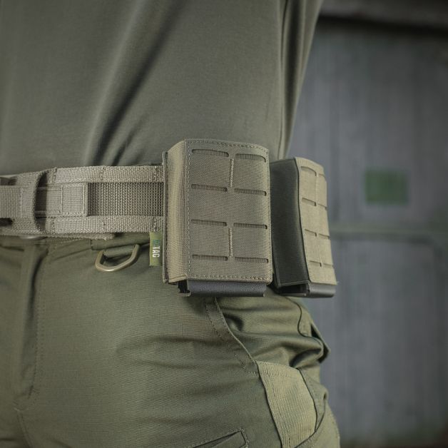 M-Tac подсумок для магазина на резинке (10 см) Laser Cut Ranger Green