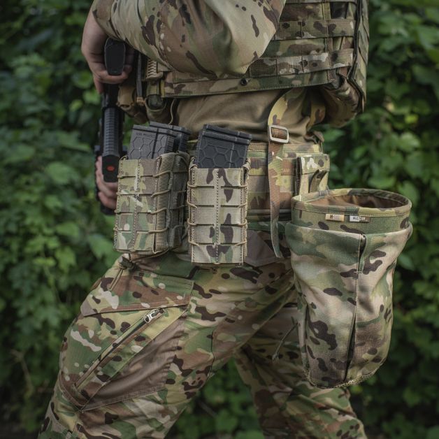 M-Tac подсумок для магазина открытый двойной Laser Cut Multicam