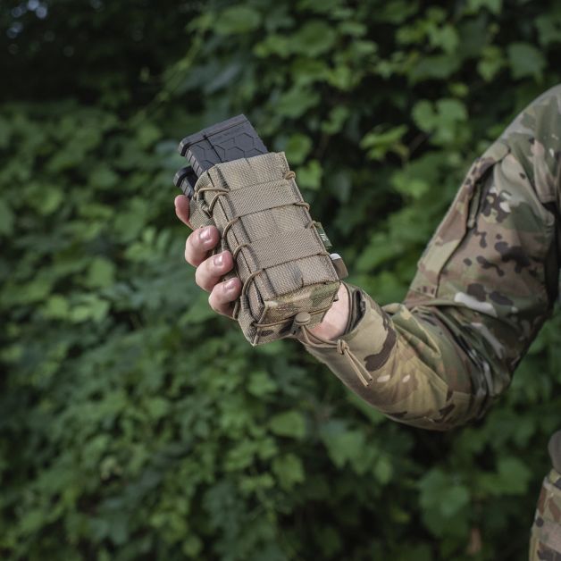 M-Tac подсумок для магазина открытый двойной Laser Cut Multicam