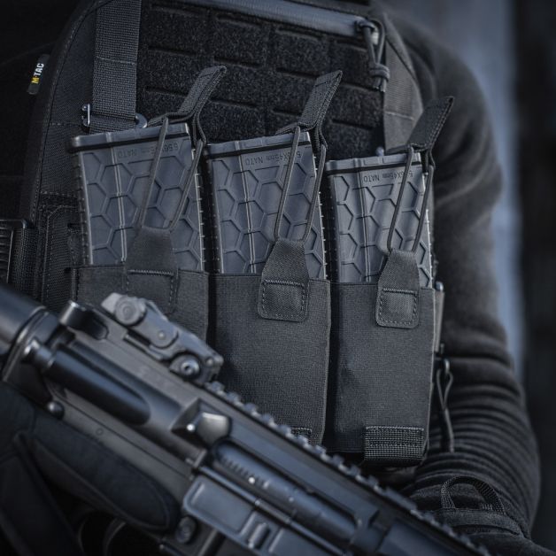 M-Tac подсумок эластичный на 3 магазина Elite Black