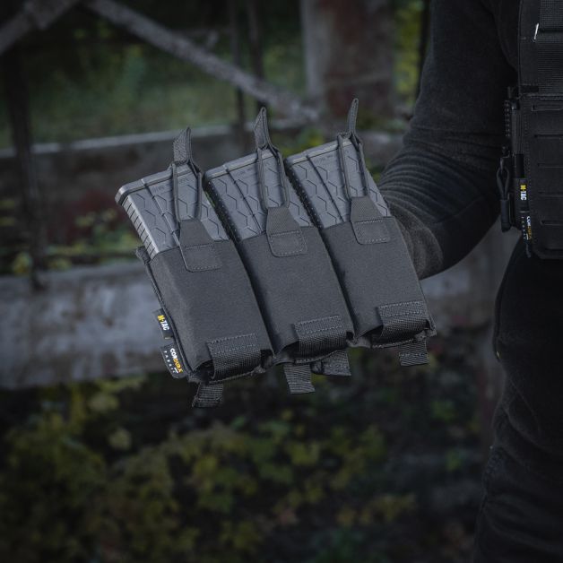 M-Tac подсумок эластичный на 3 магазина Elite Black