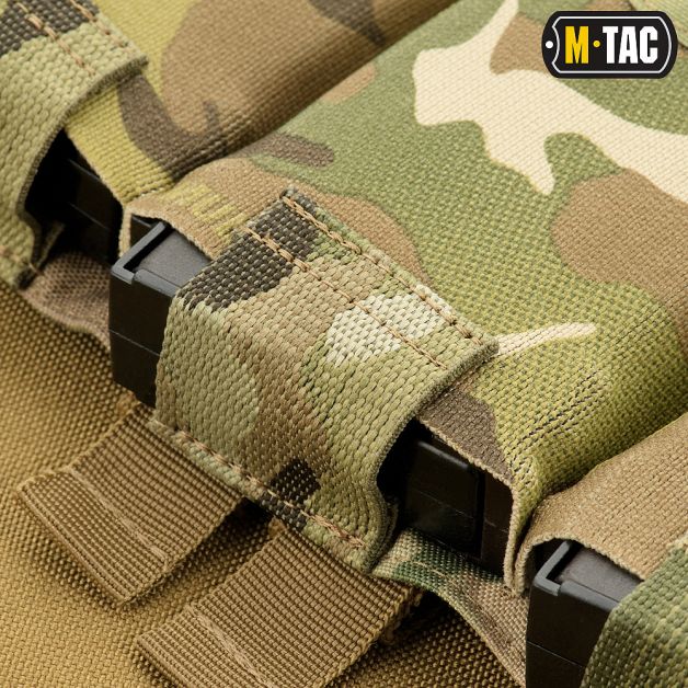 M-Tac підсумок еластичний на 3 магазина Elite Multicam