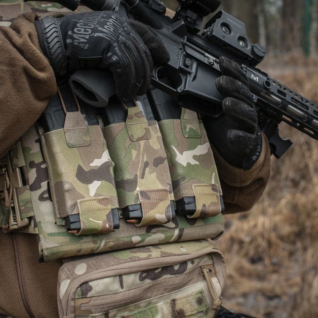 M-Tac підсумок еластичний на 3 магазина Elite Multicam