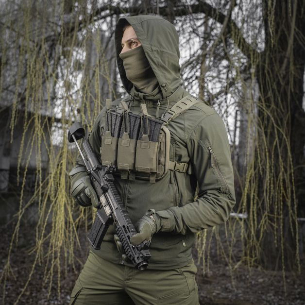 M-Tac подсумок эластичный на 3 магазина Elite Ranger Green