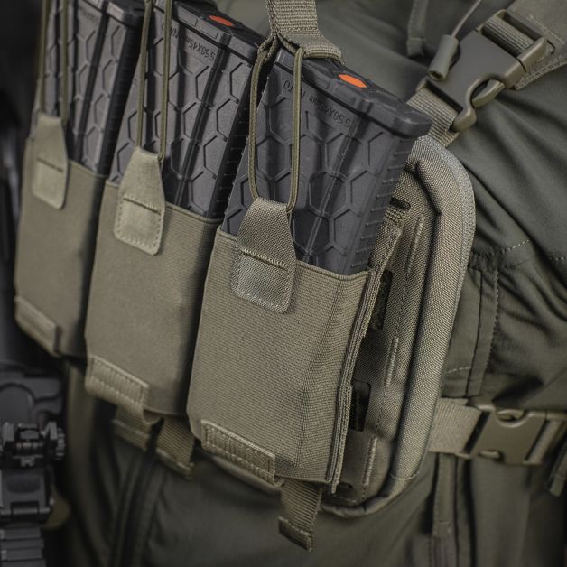 M-Tac подсумок эластичный на 3 магазина Elite Ranger Green