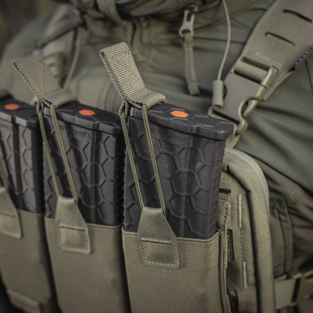 M-Tac подсумок эластичный на 3 магазина Elite Ranger Green