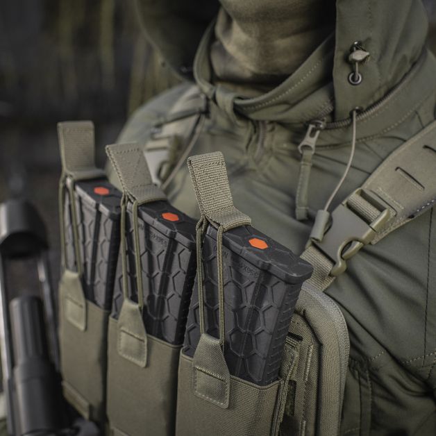 M-Tac подсумок эластичный на 3 магазина Elite Ranger Green