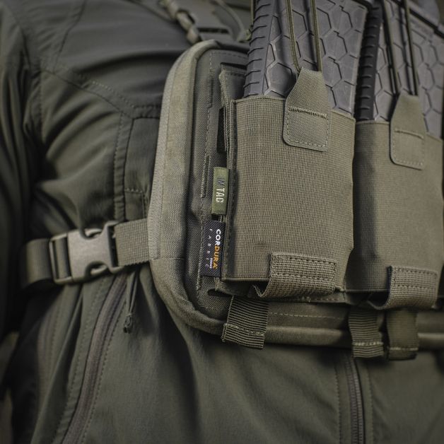 M-Tac подсумок эластичный на 3 магазина Elite Ranger Green
