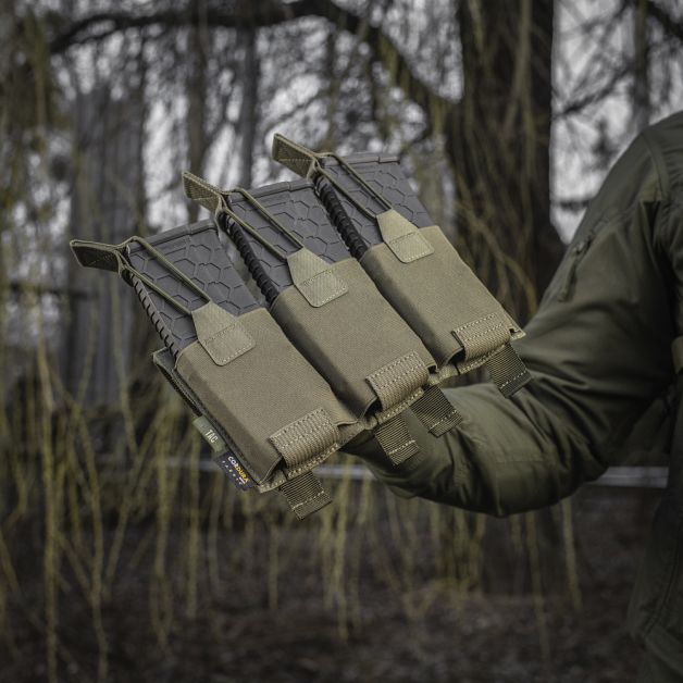 M-Tac подсумок эластичный на 3 магазина Elite Ranger Green