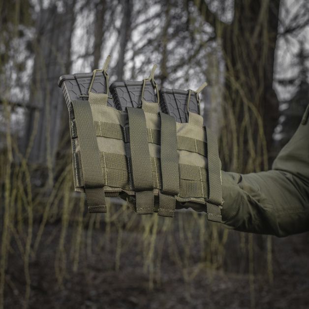 M-Tac подсумок эластичный на 3 магазина Elite Ranger Green