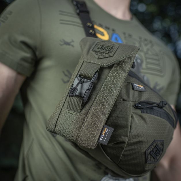 M-Tac подсумок для смартфона Elite Large Hex Ranger Green