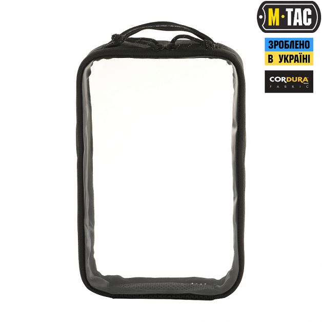 M-Tac органайзер утилитарный прозрачный Elite Large (30х19 см) Black