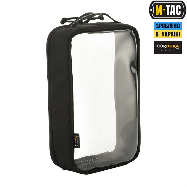 M-Tac органайзер утилитарный прозрачный Elite Large (30х19 см) Black