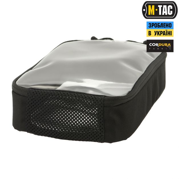 M-Tac органайзер утилитарный прозрачный Elite Large (30х19 см) Black