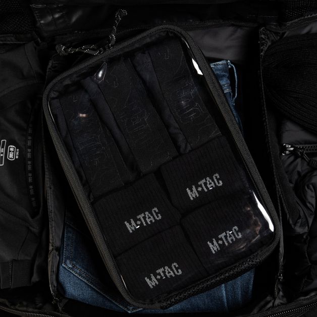 M-Tac органайзер утилитарный прозрачный Elite Large (30х19 см) Black