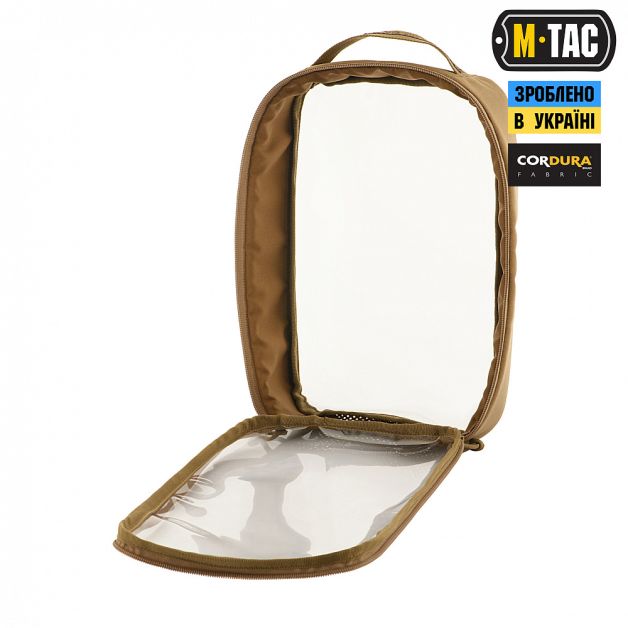 M-Tac органайзер утилитарный прозрачный Elite Large (30х19 см) Coyote