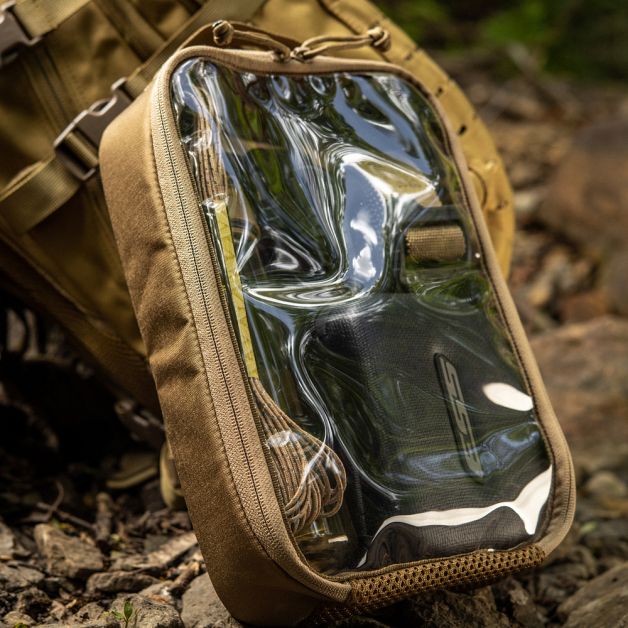 M-Tac органайзер утилитарный прозрачный Elite Large (30х19 см) Coyote