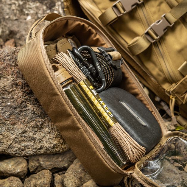 M-Tac органайзер утилитарный прозрачный Elite Large (30х19 см) Coyote