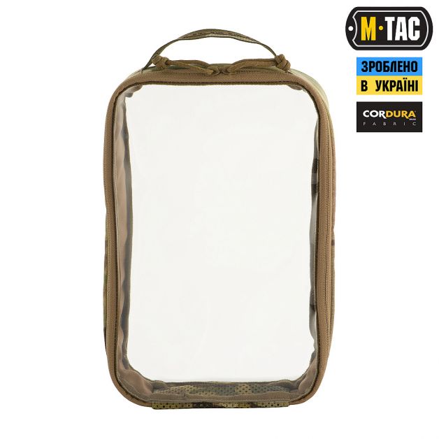 M-Tac органайзер утилитарный прозрачный Elite Large (30х19 см) Multicam