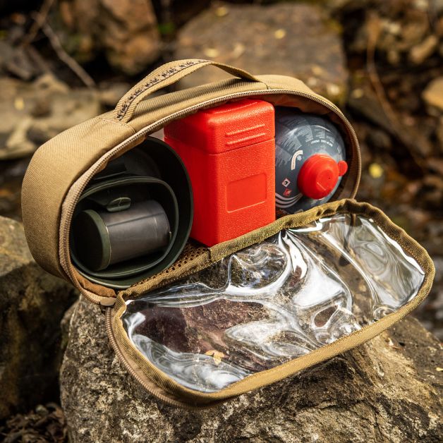 M-Tac органайзер утилитарный прозрачный Elite Medium (26х11 см) Coyote