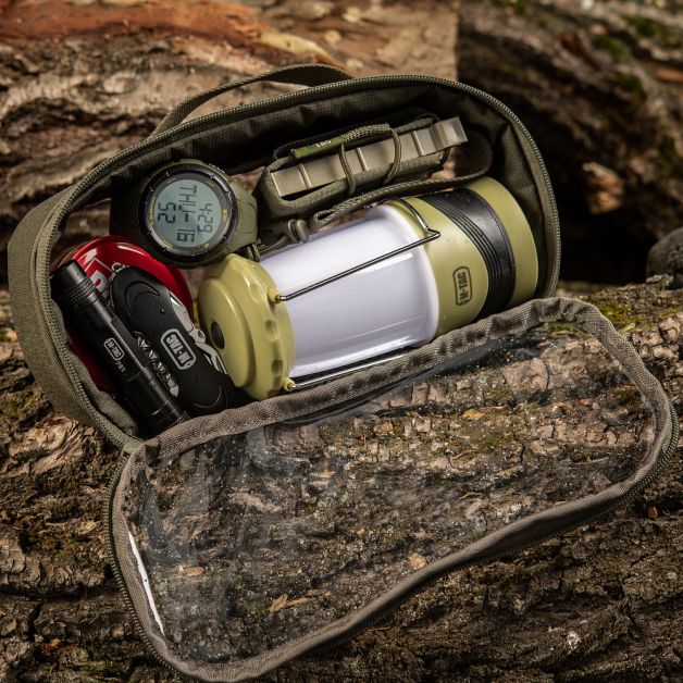 M-Tac органайзер утилитарный прозрачный Elite Medium (26х11 см) Ranger Green
