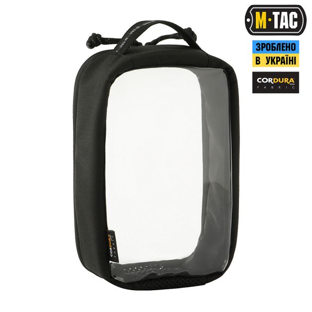 M-Tac органайзер утилитарный прозрачный Elite Small (22х14 см) Black