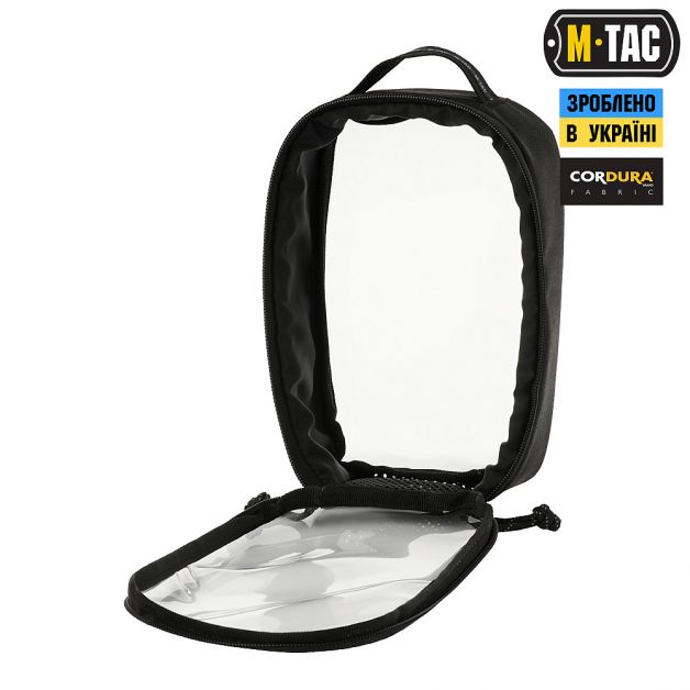 M-Tac органайзер утилитарный прозрачный Elite Small (22х14 см) Black