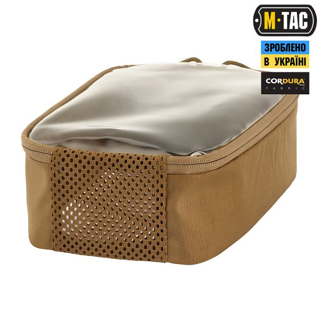 M-Tac органайзер утилитарный прозрачный Elite Small (22х14 см) Coyote
