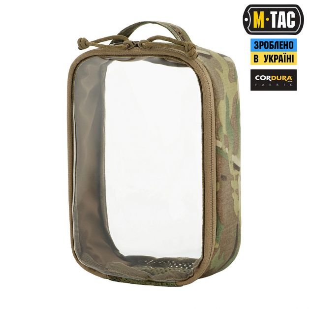 M-Tac органайзер утилитарный прозрачный Elite Small (22х14 см) Multicam