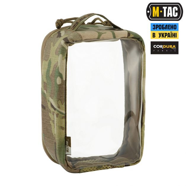 M-Tac органайзер утилитарный прозрачный Elite Small (22х14 см) Multicam