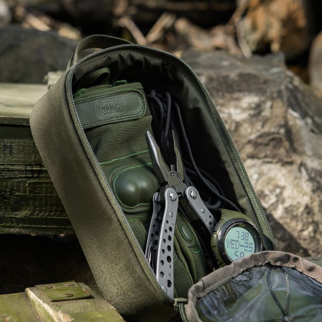 M-Tac органайзер утилитарный прозрачный Elite Small (22х14 см) Ranger Green