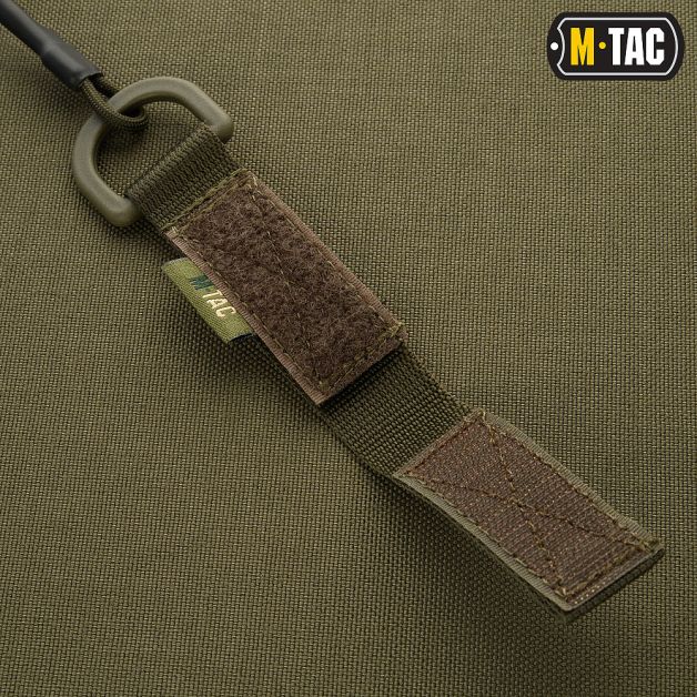 M-Tac шнур страховочный Lite комбинированый с D-кольцом олива