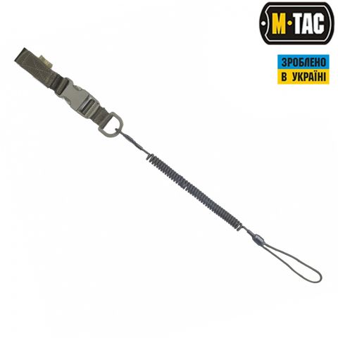 M-Tac шнур страховочный Lite комбинированый с D-кольцом и фастексом олива