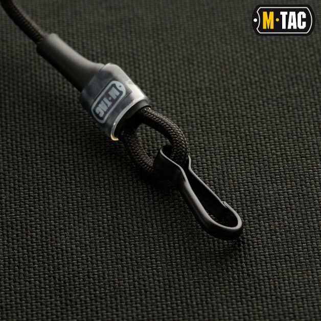 M-Tac шнур страховочный Lite под карабин черный