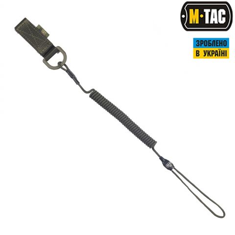 M-Tac шнур страховочный Medium комбинированый с D-кольцом олива