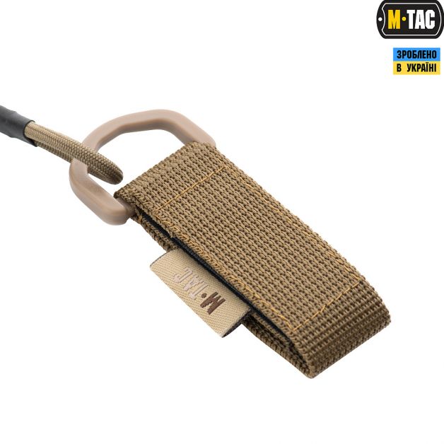 M-Tac шнур страховочный с D-кольцом койот