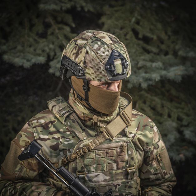 M-Tac кавер на шлем под Shroud Multicam