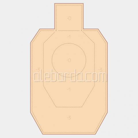 Алебарда мишень IDPA (5 шт)