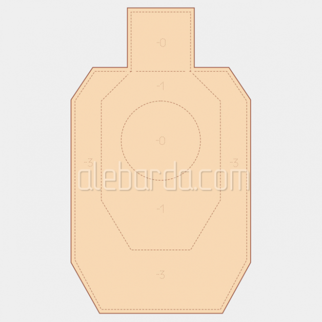 Алебарда мишень IDPA (5 шт)