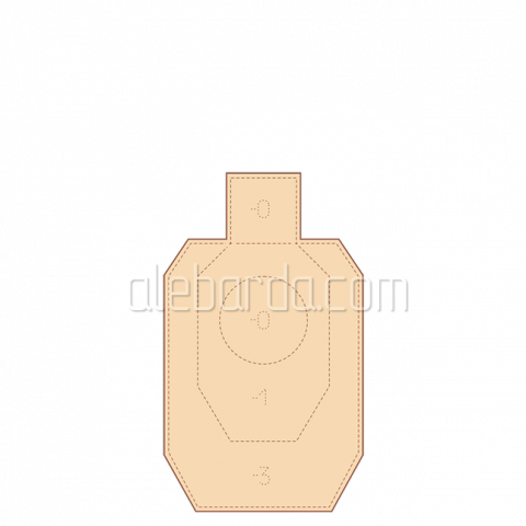 Алебарда мишень IDPA мини (5 шт)