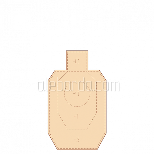 Алебарда мишень IDPA мини (5 шт)