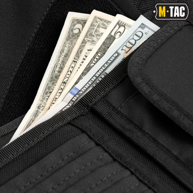 M-Tac кошелек с липучкой Elite Large Black