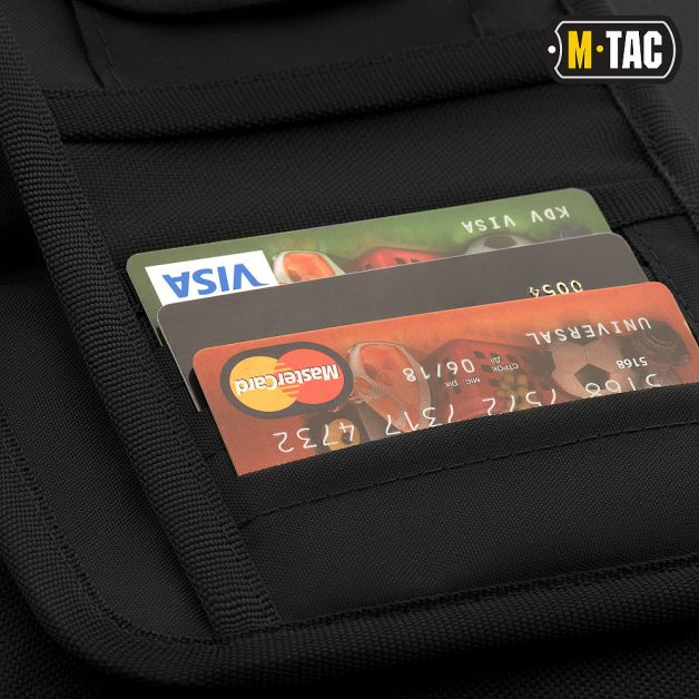 M-Tac кошелек с липучкой Elite Large Black