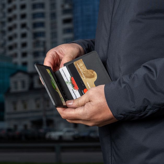 M-Tac кошелек Slim Elite Black