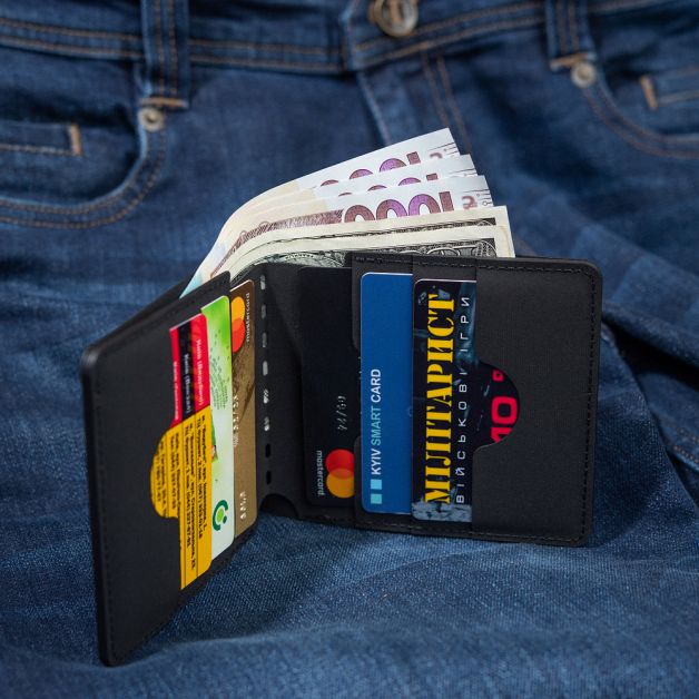 M-Tac кошелек Slim Elite Black