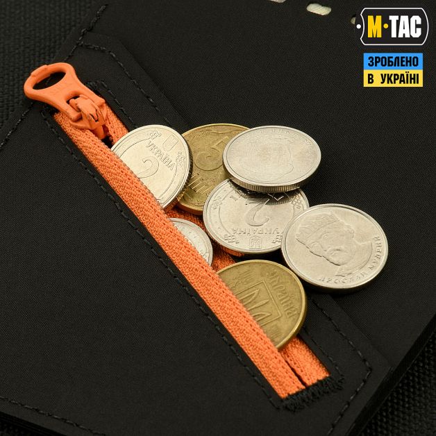 M-Tac кошелек Slim Elite Gen.II Black/Orange